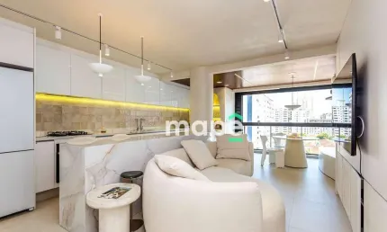 Apartamento com 1 dormitório à venda, 83 m² por r$ 1.550.000,00 - boqueirão - santos/sp