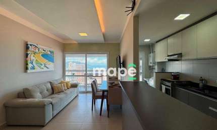 Apartamento para alugar, 80 m² por R$ 7.600,00/mês - Gonzaga - Santos/SP