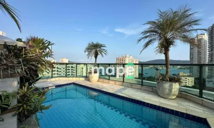 Cobertura com 5 dormitórios à venda, 600 m² por R$ 3.710.000,00 - Ponta da Praia - Santos/SP