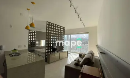 Apartamento com 1 dormitório para alugar, 50 m² por R$ 5.800,00/mês - Pompéia - Santos/SP