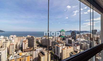 Apartamento para alugar, 57 m² por R$ 5.800,00/mês - Gonzaga - Santos/SP