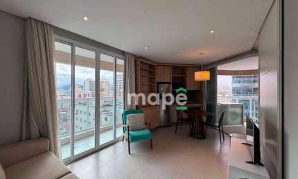 Apartamento com 1 dormitório para alugar, 52 m² por R$ 5.500,00/mês - Pompéia - Santos/SP