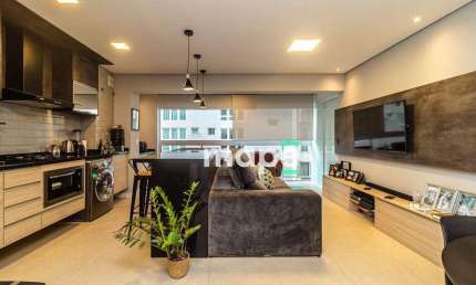 Apartamento para alugar, 57 m² por R$ 5.500,00/mês - Gonzaga - Santos/SP