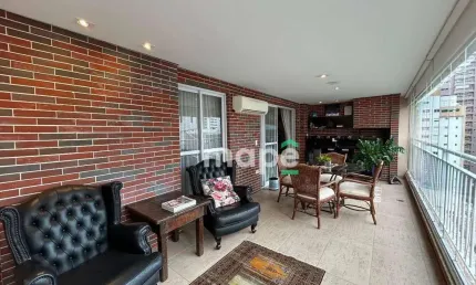 Apartamento com 3 dormitórios à venda, 150 m² por r$ 2.400.000,00 - boqueirão - santos/sp
