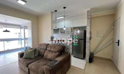 Apartamento com 1 dormitório para alugar, 48 m² por R$ 4.700,00/mês - Ponta da Praia - Santos/SP