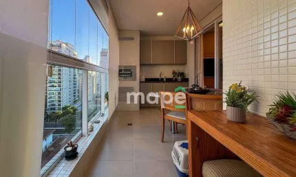 Apartamento  impecável (mobiliado e decorado) à venda, 110 m² - Boqueirão - Santos/SP