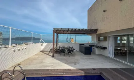 Cobertura duplex com vista do mar à venda, 350 m² - Gonzaga - Santos/SP