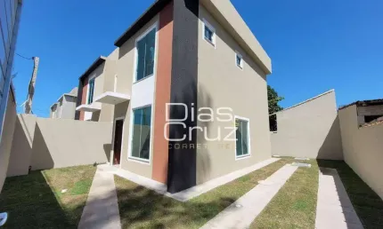 Casa com 3 quartos, sendo 2 suítes à venda, 98 m² por r$ 430.000 - praia mar - rio das ostras/rj