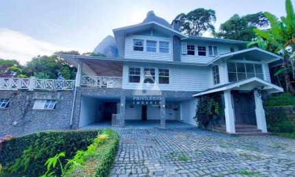 Excelente casa de alto padrão com vista mar em São Conrado, 1.700m² de terreno.