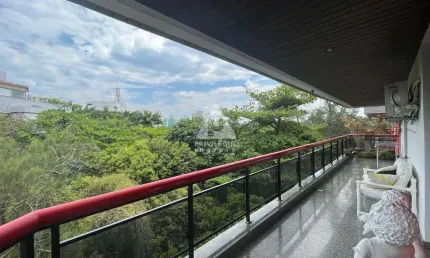 Barra da tijuca: cobertura com vista, piscina e 4 suítes - condomínio varandas do atlântico