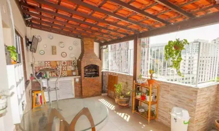 Cobertura 4 quartos, sol da manhã, 174m² - pechincha