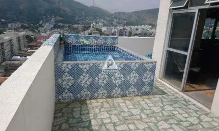 Cobertura duplex 3 quartos infra particular completa jacarepagua praca seca