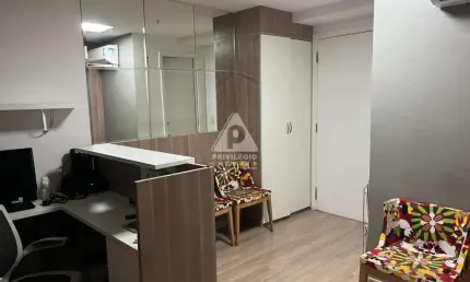 Sala comercial, 28m² - península office -barra da tijuca com vista lagoa de marapendi