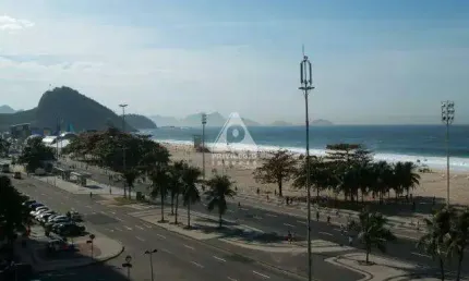 Imóvel na av. atlântica, ao lado do copacabana palace. 354m2. alto. vista deslumbrante