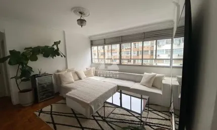 Apartamento 3 quartos com excelente planta e 100m² no leblon – sala ampla e cozinha americana