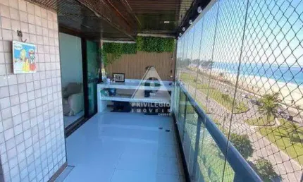 Apartamento para venda frontal mar na melhor localização da praia do recreio