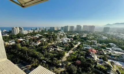 Apartamento duplex, 3 suítes, reformado, vista mar e lagoa, 2 vagas, 200m², mediterrâneo - barra da tijuca - rj