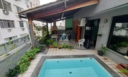 Apartamento duplex a venda, 4 quartos, 4 suítes, 2 banheiros, 2 vagas, 183m², tijuca - rj.