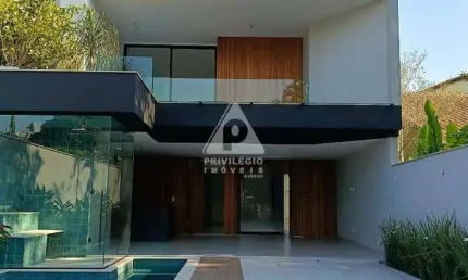 Casa contemporânea - barra da tijuca - rio mar - 5 suítes, sauna, piscina, espaço gourmet