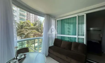 Flat à venda, 01 quarto, 01 vaga, vista mar, wyndham, barra da tijuca - rio de janeiro/rj