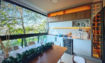 O paraíso existe e fica no jardim oceânico: varanda gourmet e vista da gávea no seu novo lar