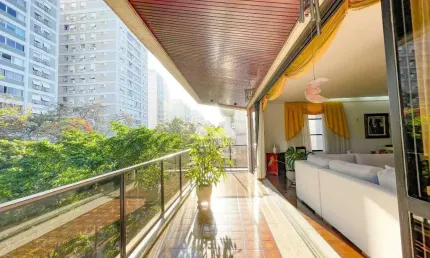 Apartamento à venda em ipanema 4 quartos, varanda, 3 vagas de garagem.