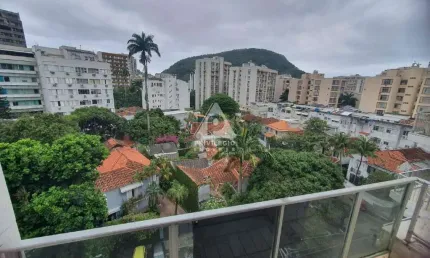Apartamento de 2 quartos c/ suíte e vaga na escritura no humaitá