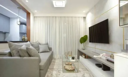 Apartamento 2 quartos , 1 suíte com closet, 1 vaga, no condomínio viure, ilha pura