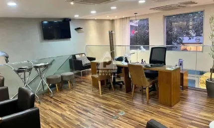 Conjunto de 2 salas comerciais,2 banheiros,2 vagas na barra da tijuca