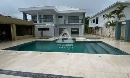 Sensacional casa para venda no condomínio mansões, na barra da tijuca com, 1.100,00m² - 4 suítes com closet