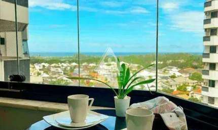 Apartamento reformado com vista mar, 2 quartos, 1 suíte, 1 vaga de garagem no Barra Bali