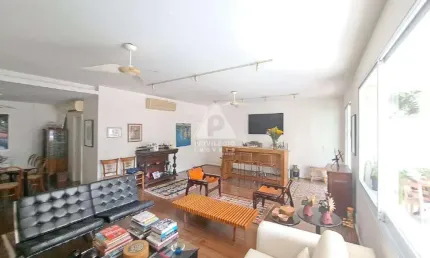 Amplo apartamento no cosme velho com 192m² - 4 quartos, 2 suites, varanda 3 vagas