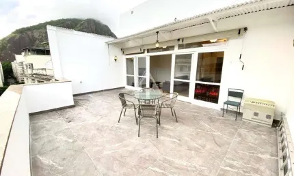 Cobertura linear com área externa em copacabana – 3 quartos!