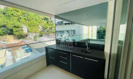 4 quartos,1 suite, 2 banheiros, 112m2 2 vagas em prédio c/infra no humaitá