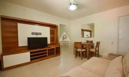 Apartamento varanda 1 dormitórios, vaga escriturada, humaitá, rj