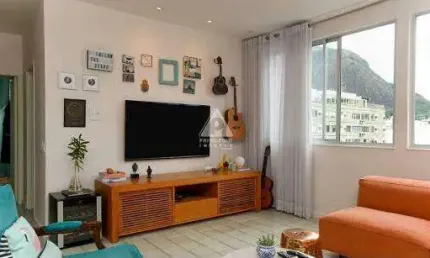 Apartamento de 3 quartos no jardim botânico, andar alto, vista para lagoa e pedra da gávea com duas vagas