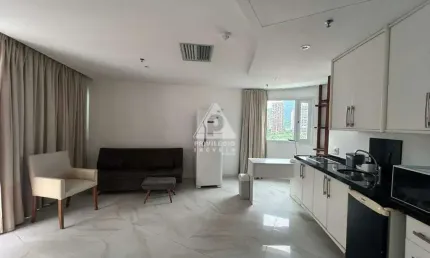 Flat à venda, 01 quarto, 01 vaga, vista mar, wyndham, barra da tijuca - rio de janeiro/rj