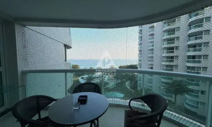 Flat à venda, 01 quarto, 01 vaga, vista mar, wyndham, barra da tijuca - rio de janeiro/rj