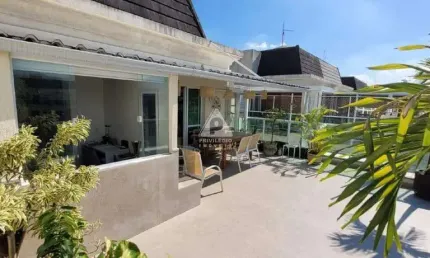 Cobertura duplex no le parc: 200m² com 3 quartos e vista deslumbrante - barra da tijuca