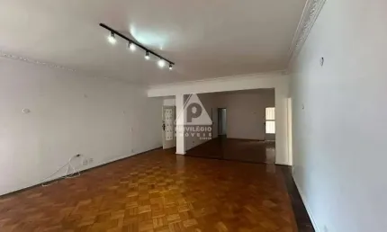 3 quartos gigantescos em copacabana com vista lateral para o mar