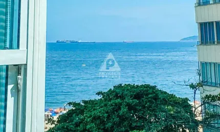 Apartamento à venda, vista mar, 3 quartos, 1 suíte, 1 vaga, copacabana - rio de janeiro/rj