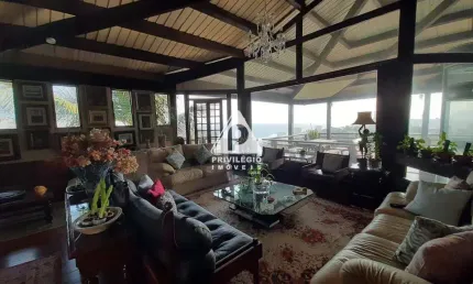 Joá! casa em condomínio, 4 andares com elevador, 4 suites, 2 vagas, 699m²