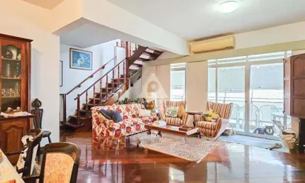 Cobertura duplex à venda, 4 quartos, 2 suítes, 2 vagas, urca - rio de janeiro/rj
