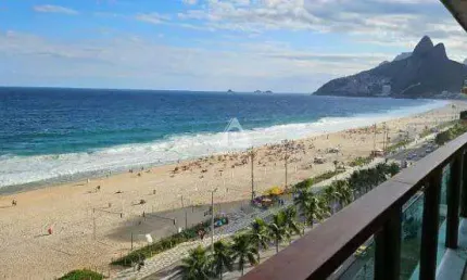 Apartamento na vieira souto, vista mar, três suítes, 320m² e 3 vagas na escritura em ipanema.