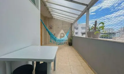 Cobertura linear 5 quartos, suítes, varanda, 316 mts, 2 vagas de garagem, em ipanema.