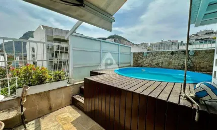 Cobertura à venda, 3 quartos, 3 suítes, 2 vagas, ipanema - rio de janeiro/rj