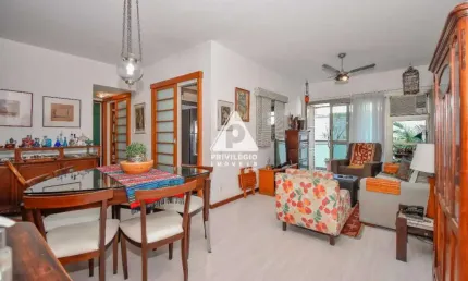 Flat moderno no leblon com 2 quartos, cozinha americana e 2 vagas