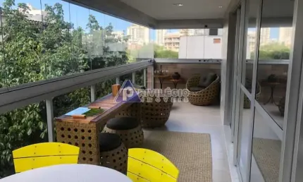 Apartamento 3 suítes com 3 varandas e 2 vagas na gávea – 138m²