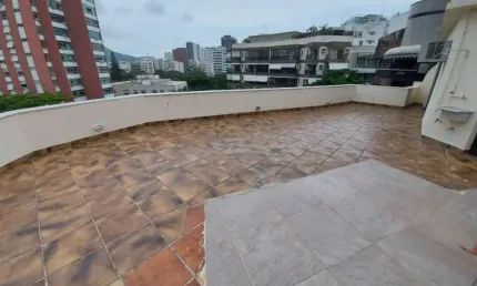 Magnifica cobertura à venda no leblon, terraço amplo, quadrissima da praia do leblon