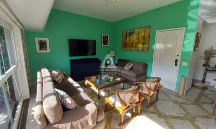 Apartamento à venda no leblon: vista livre, varandão, 3 quartos e vaga na escritura